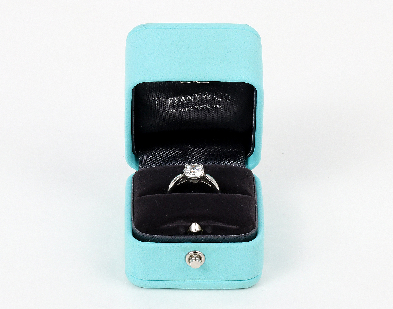 티파니앤코 티파니 하모니 라운드 브릴리언트 웨딩 링 플래티넘 1.40ct