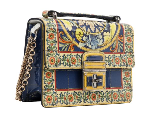 돌체앤가바나 마졸리카 프린트 로잘리아 탑핸들 백