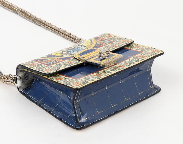 돌체앤가바나 마졸리카 프린트 로잘리아 탑핸들 백