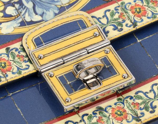 돌체앤가바나 마졸리카 프린트 로잘리아 탑핸들 백