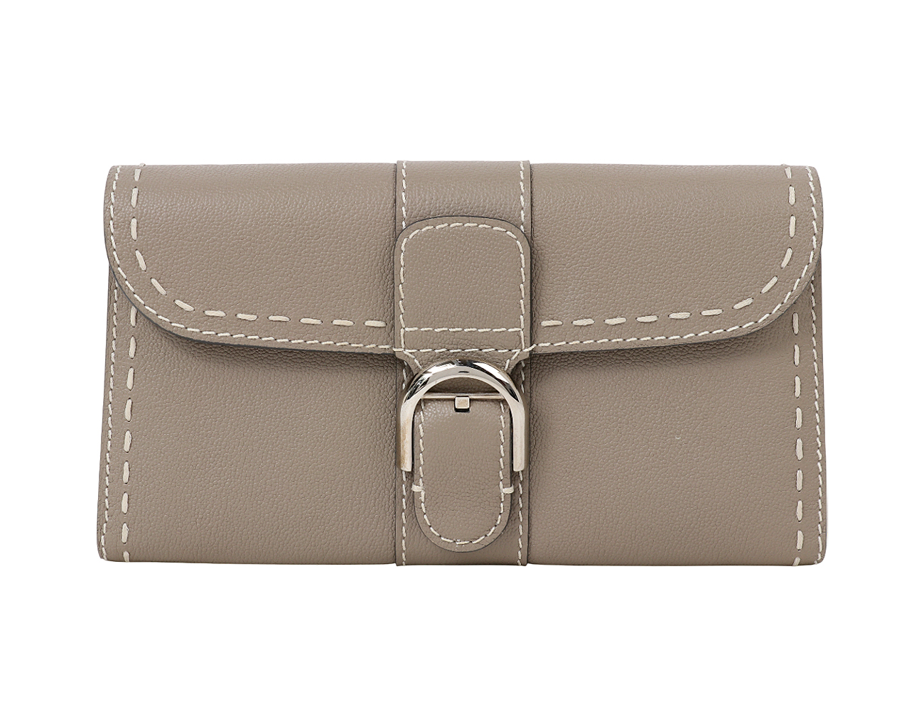 델보 브리앙 체인 롱 월렛 뚜뜨렐 아이보리 은장