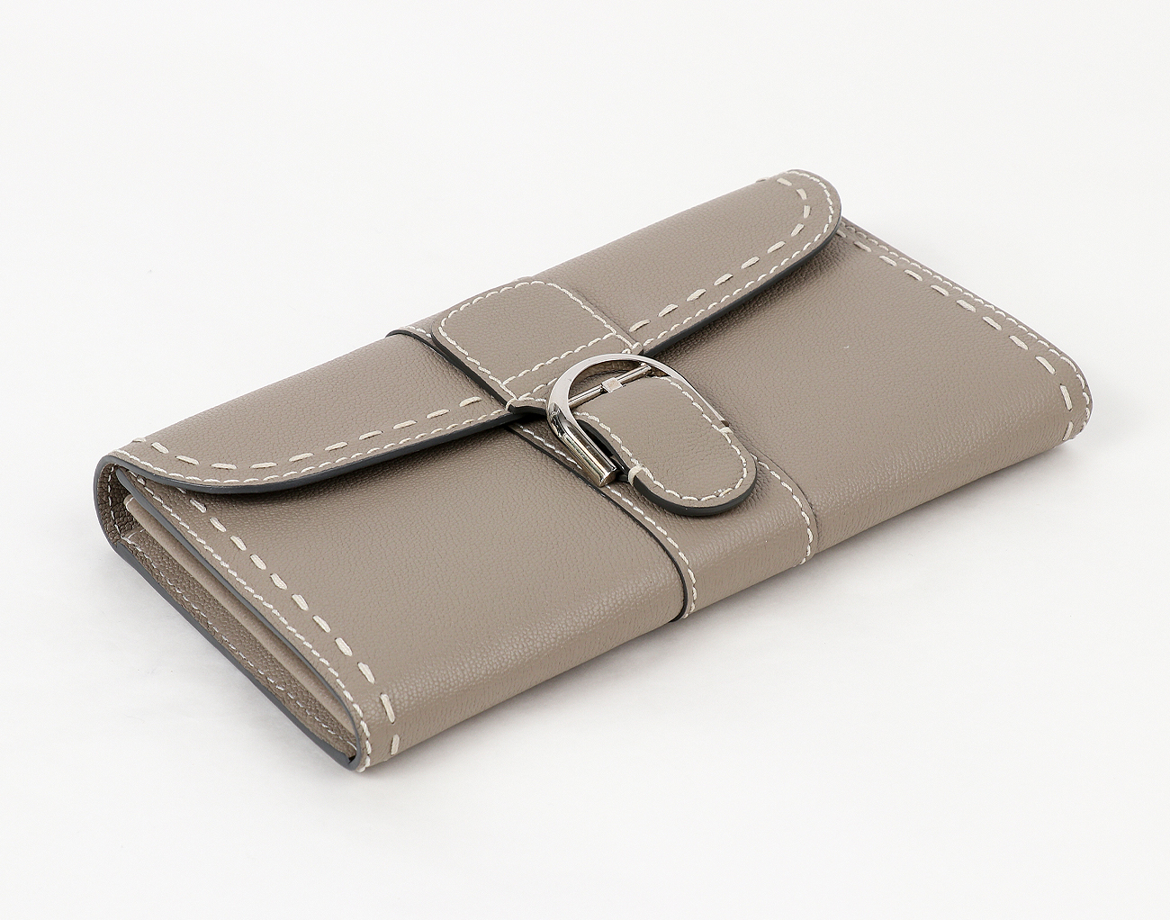 델보 브리앙 체인 롱 월렛 뚜뜨렐 아이보리 은장