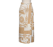 에르메스 컬러블록 락 프린트 실크 스커트 베이지 36 보러가기