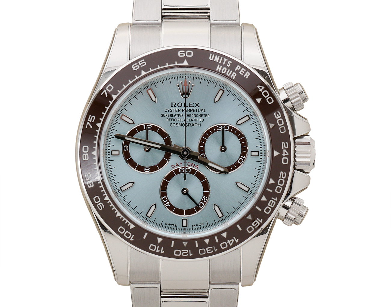 로렉스 데이토나 40mm 플래티넘 아이스 블루 126506