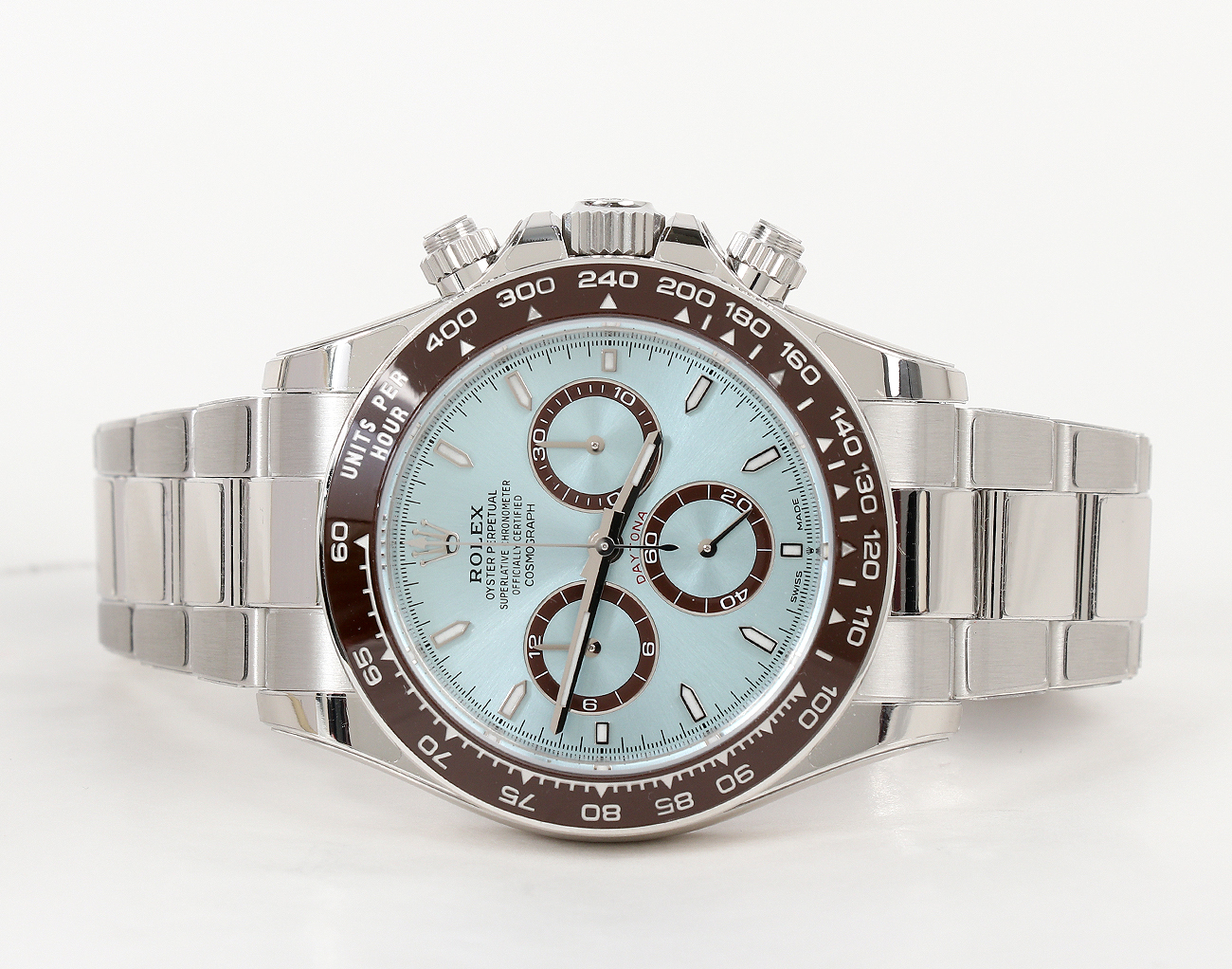 로렉스 데이토나 40mm 플래티넘 아이스 블루 126506