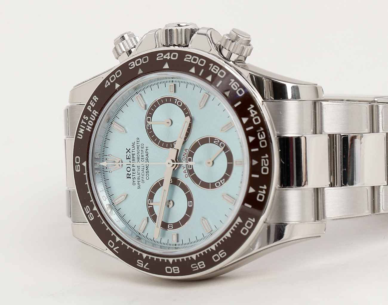 로렉스 데이토나 40mm 플래티넘 아이스 블루 126506