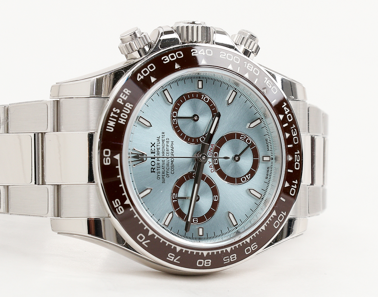 로렉스 데이토나 40mm 플래티넘 아이스 블루 126506