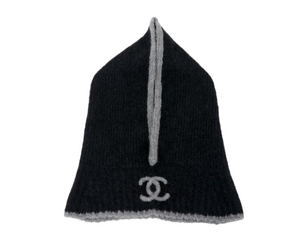 샤넬 25B 바라클라바 블랙 다크 그레이