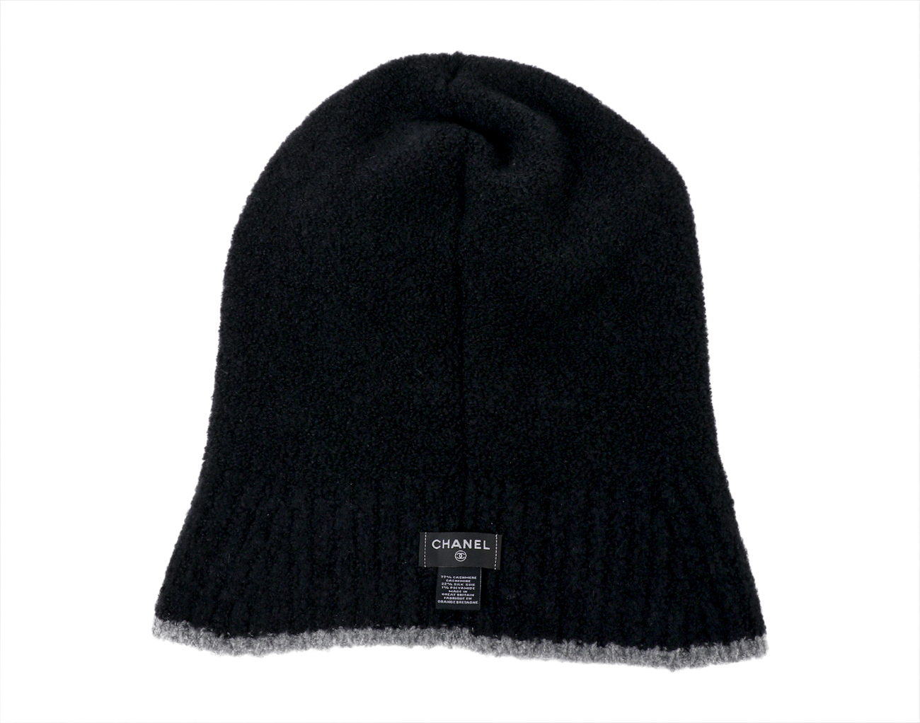 샤넬 25B 바라클라바 블랙 다크 그레이