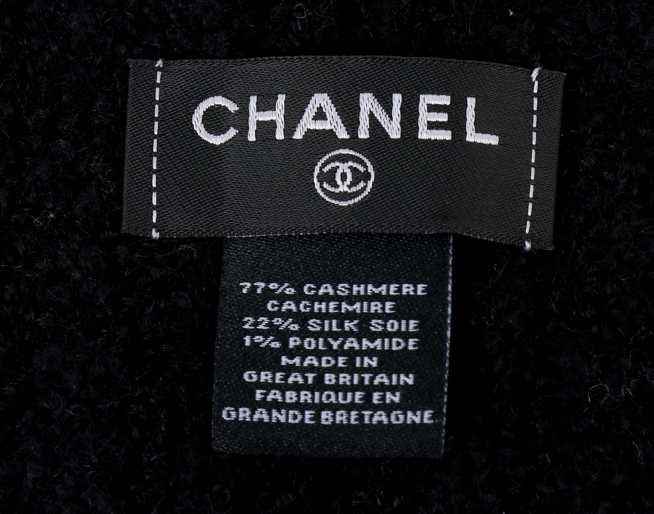 샤넬 25B 바라클라바 블랙 다크 그레이