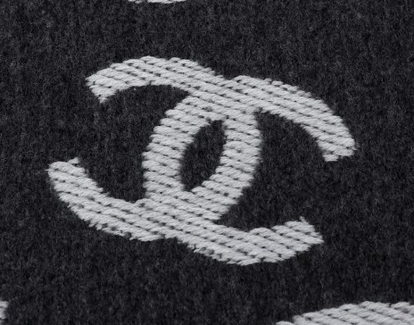 샤넬 26C CC 리버시블 머플러 블랙 그레이