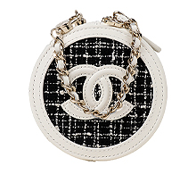 샤넬 트위드 CC 탬버린 백참 화이트 블랙 보러가기