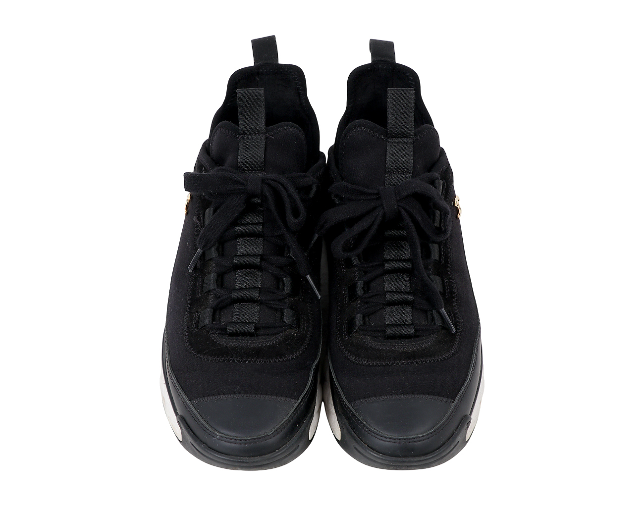 샤넬 믹스드파이버 스니커즈 블랙 37 1/2