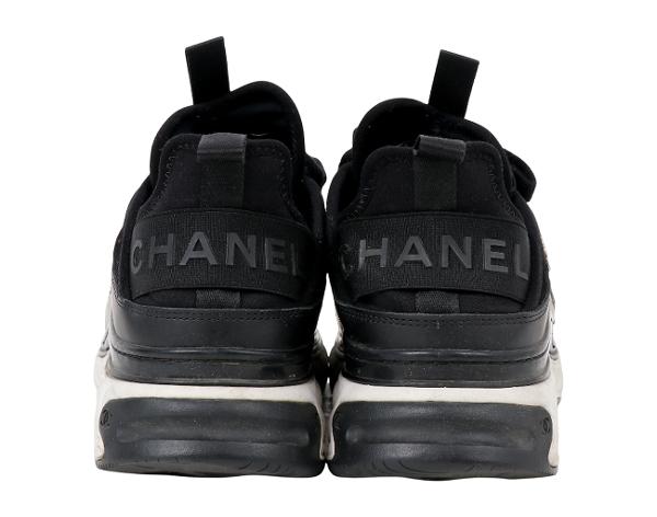 샤넬 믹스드파이버 스니커즈 블랙 37 1/2