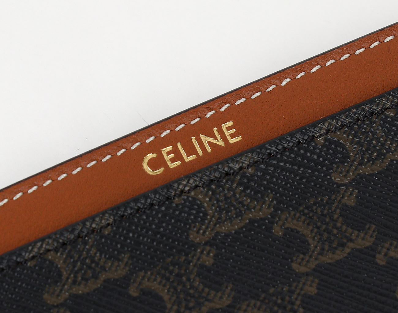 셀린느 트리옹프 카드 홀더 탠