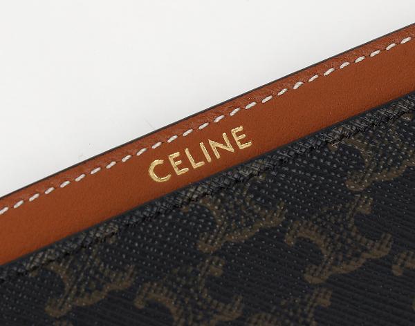 셀린느 트리옹프 카드 홀더 탠