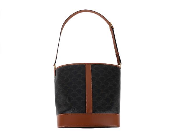 셀린느 트리옹프 버킷백 미디엄 탠