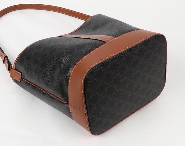 셀린느 트리옹프 버킷백 미디엄 탠