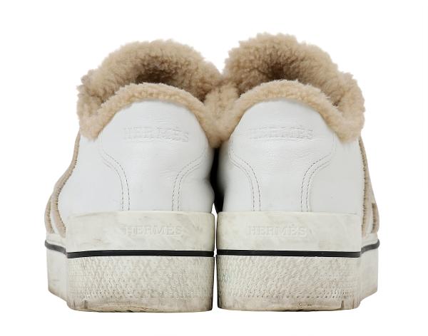 에르메스 시어링 데어 스니커즈 블랑 에크루 37 1/2