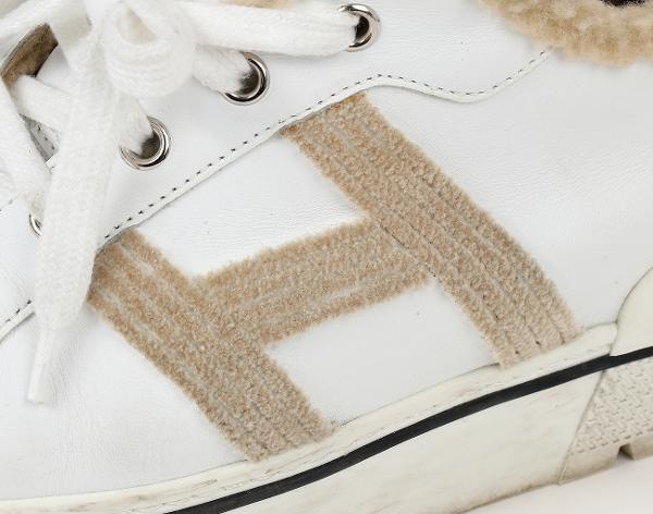 에르메스 시어링 데어 스니커즈 블랑 에크루 37 1/2