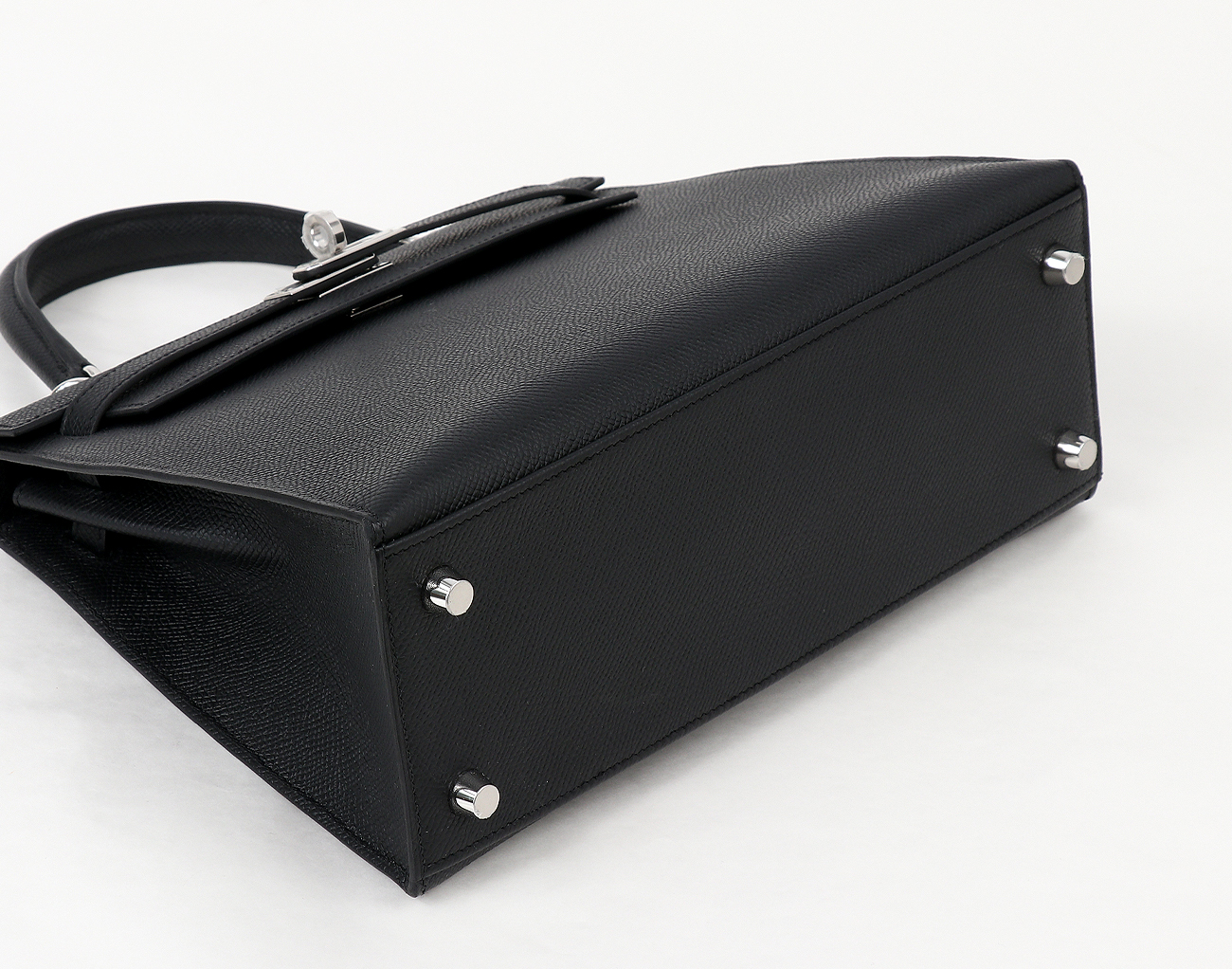 에르메스 셀리에 켈리 25 블랙 은장 K