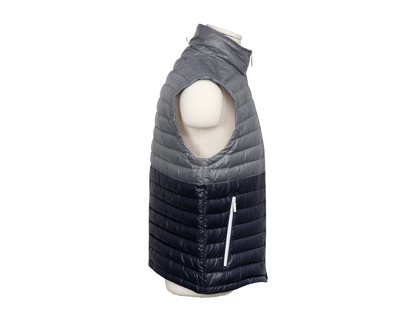 톰브라운 나일론 패딩 베스트 그레이 네이비 3