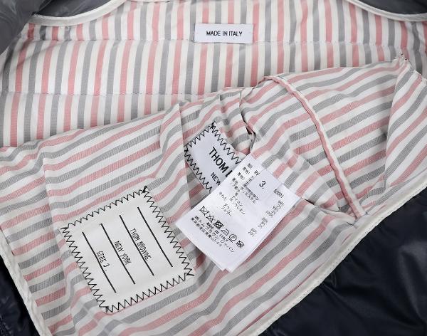 톰브라운 나일론 패딩 베스트 그레이 네이비 3