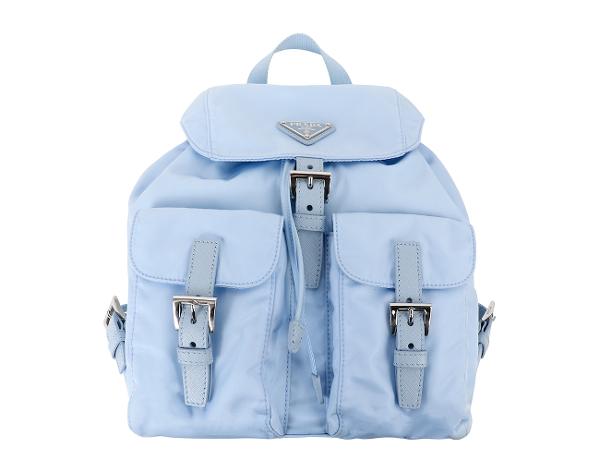프라다 리나일론 스몰 백팩 셀레스트