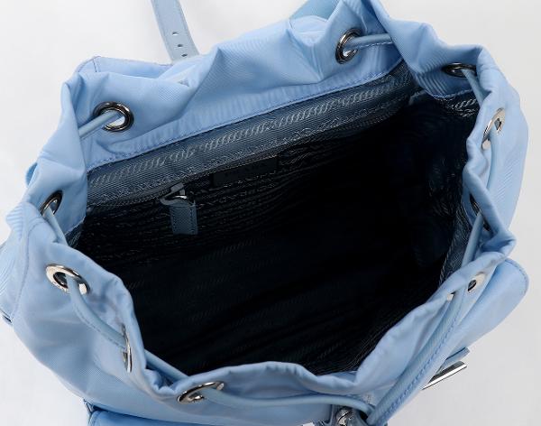 프라다 리나일론 스몰 백팩 셀레스트