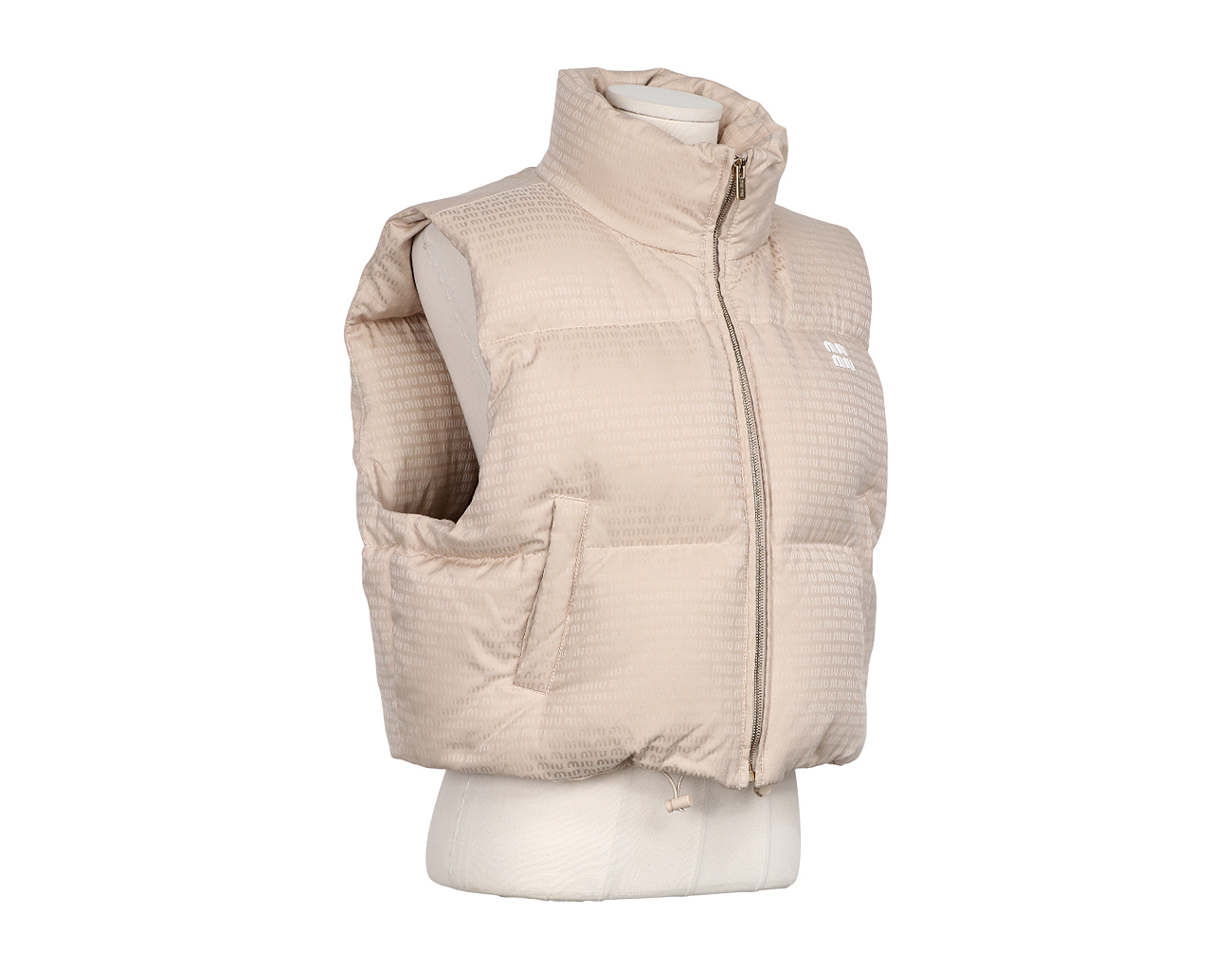 미우미우 구스 다운 베스트 데저트 베이지 44