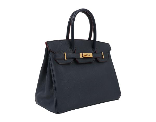 에르메스 벌킨 30 컨투어 블루 인디고 루즈 아쉬 X