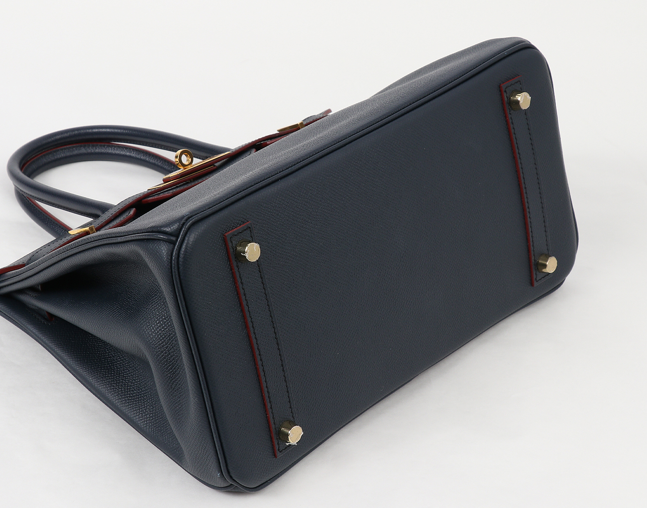 에르메스 벌킨 30 컨투어 블루 인디고 루즈 아쉬 X