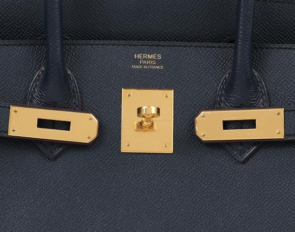 에르메스 벌킨 30 컨투어 블루 인디고 루즈 아쉬 X