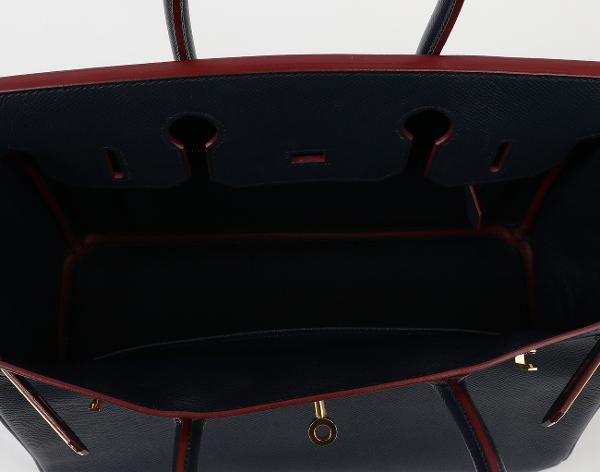 에르메스 벌킨 30 컨투어 블루 인디고 루즈 아쉬 X