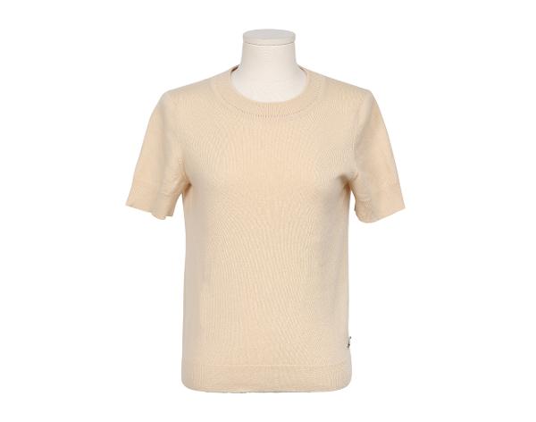 에르메스 캐시미어 숏 슬리브 스웨터 베이지 38