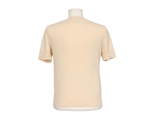 에르메스 캐시미어 숏 슬리브 스웨터 베이지 38