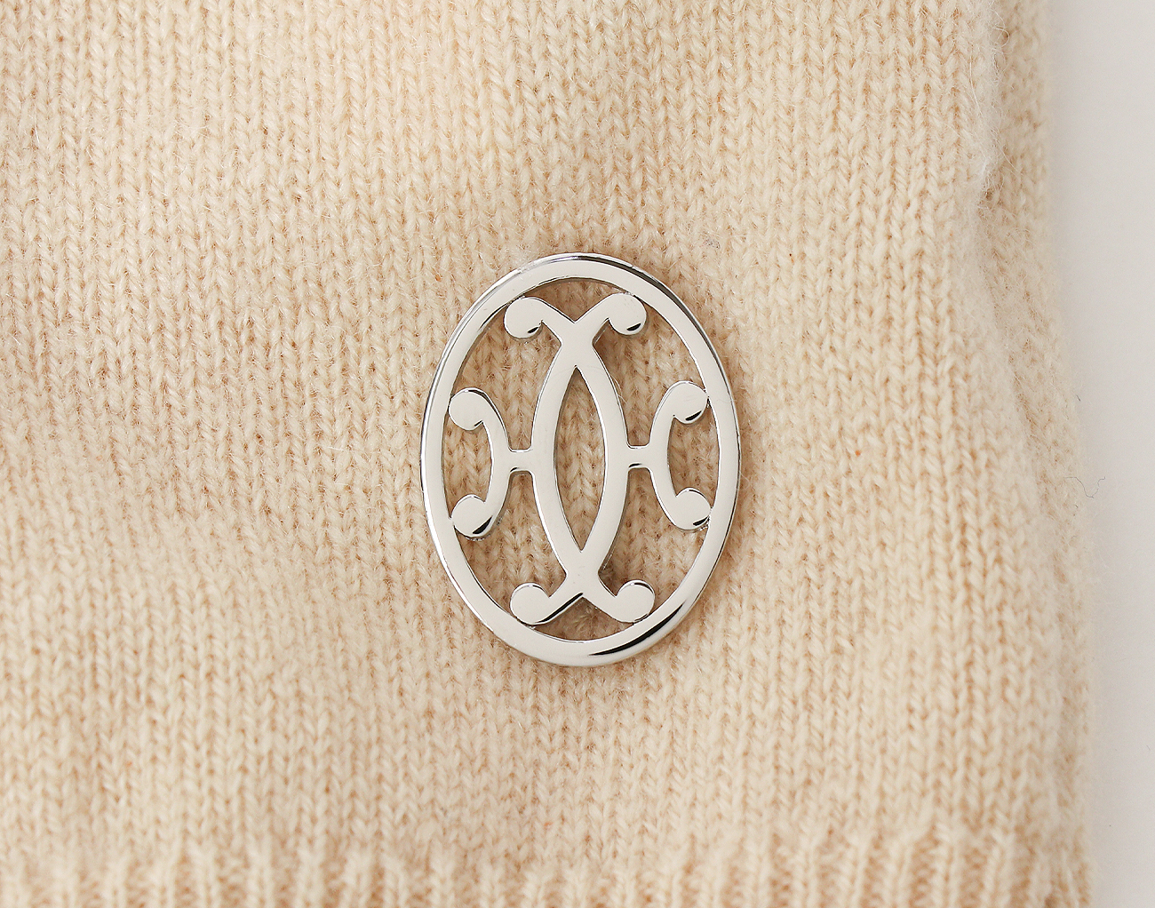 에르메스 캐시미어 숏 슬리브 스웨터 베이지 38