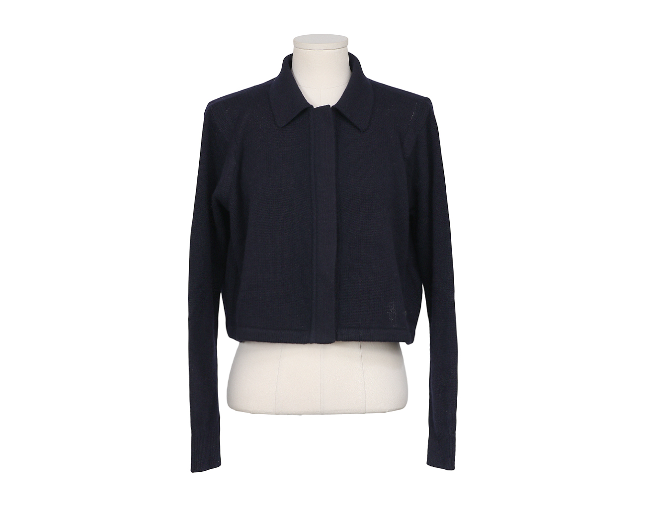 에르메스 셔츠 니트 가디건 블루 누아 38