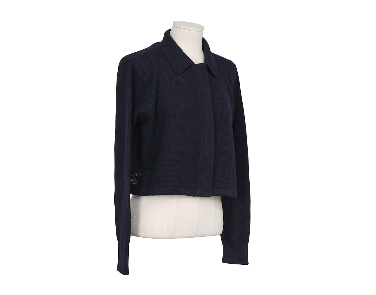 에르메스 셔츠 니트 가디건 블루 누아 38