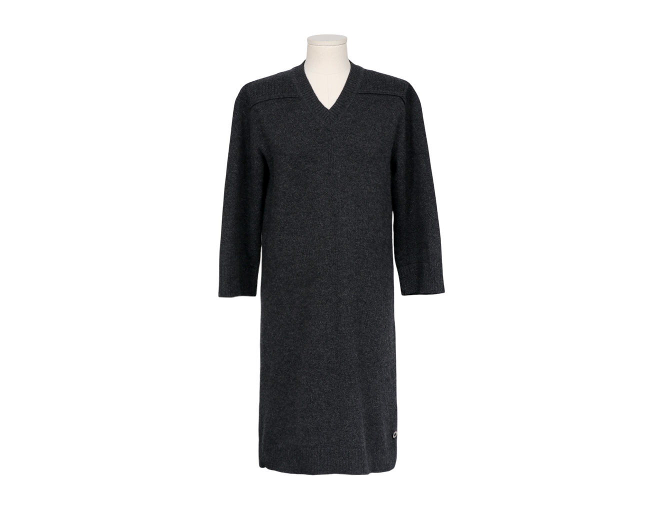 에르메스 캐시미어 니트 드레스 다크 그레이 36
