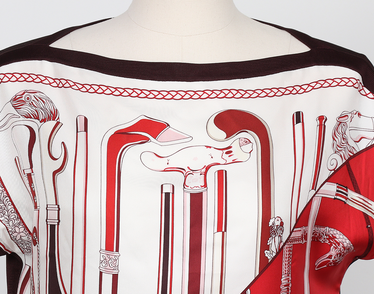 에르메스 트윌렌 슬리브리스 드레스 루즈 코클리코 36