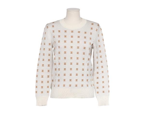 에르메스 메도르 롱 슬리브 스웨터 블랑 카세 36