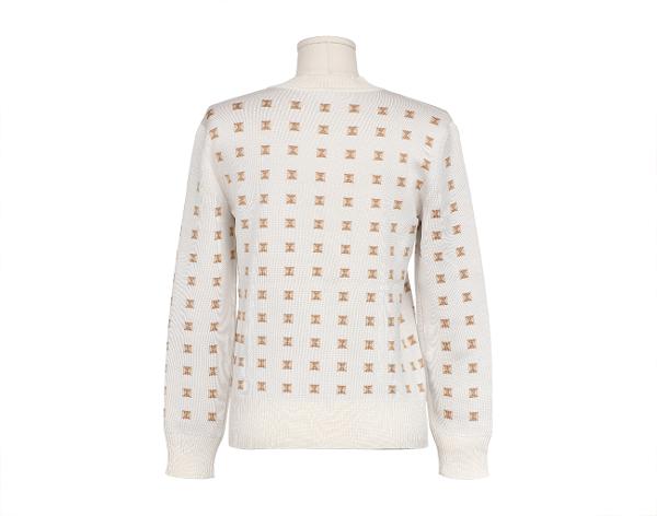 에르메스 메도르 롱 슬리브 스웨터 블랑 카세 36