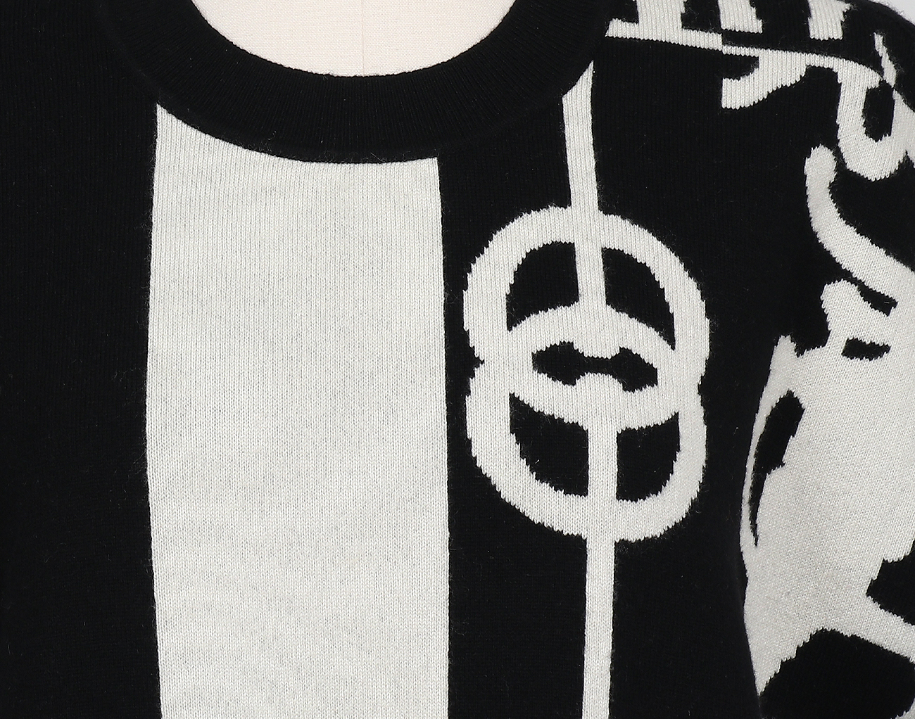 에르메스 클리크티 숏 슬리브 스웨터 블랙 38