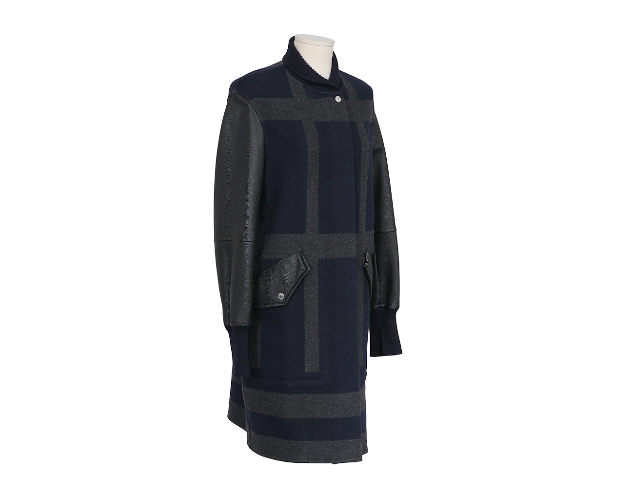 에르메스 캐시미어 로카바 바시티 재킷 블루 마린 34