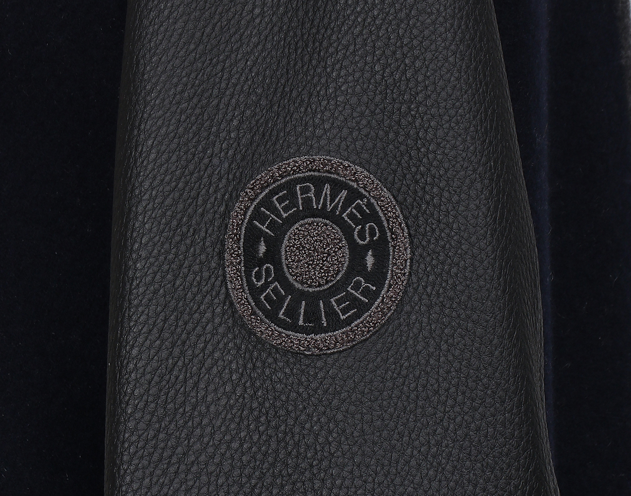 에르메스 캐시미어 로카바 바시티 재킷 블루 마린 34