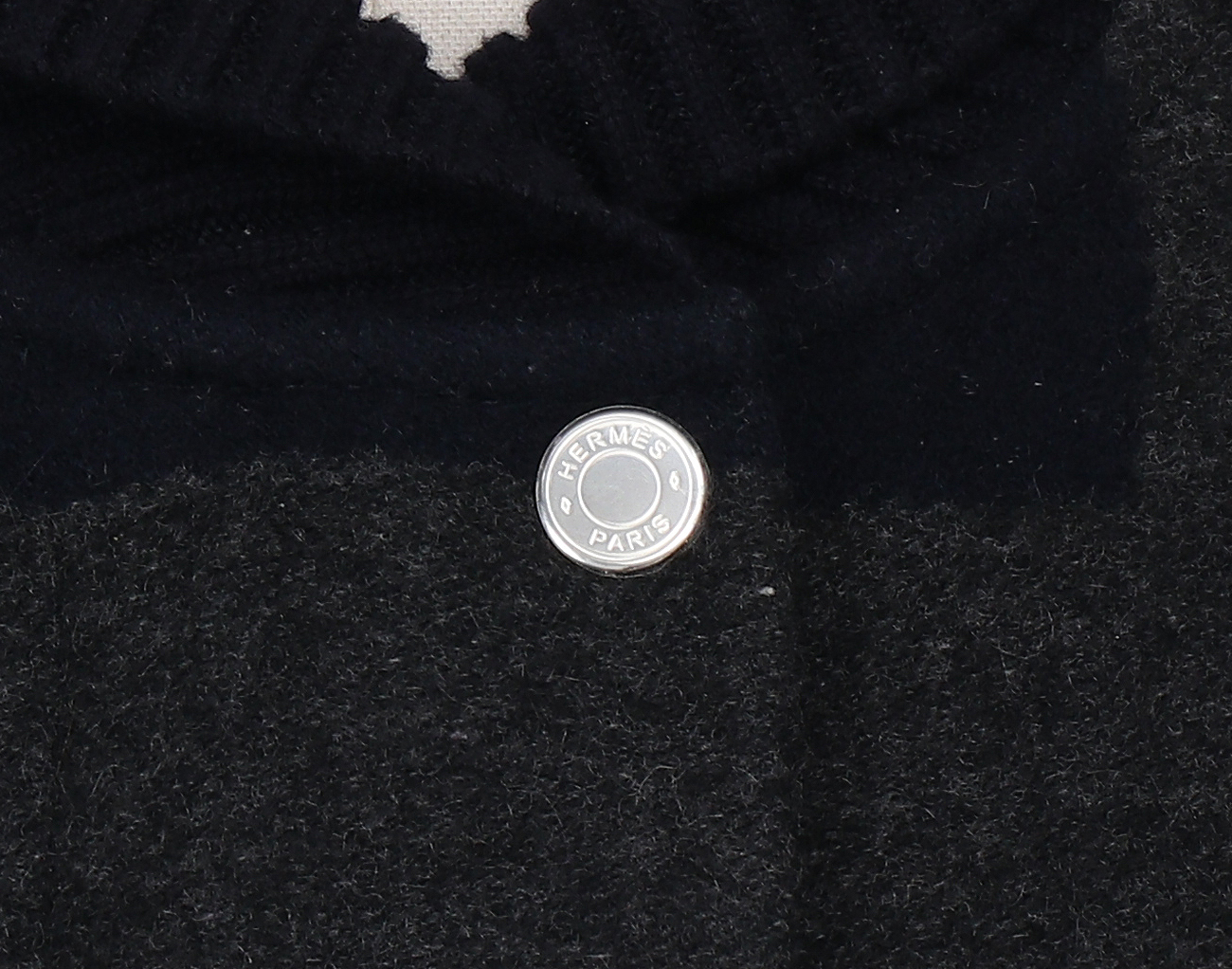 에르메스 캐시미어 로카바 바시티 재킷 블루 마린 34