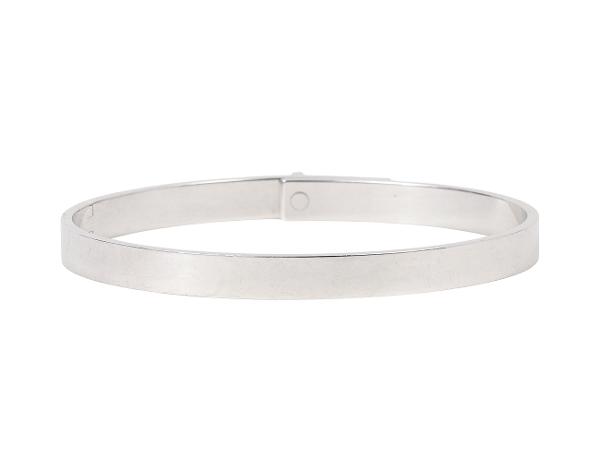 에르메스 켈리 브레이슬릿 화이트골드 하프 다이아몬드 ST