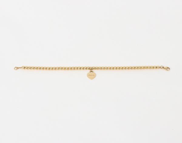 티파니앤코 리턴 투 티파니 미니 하트 태그 비드 브레이슬릿 옐로우골드