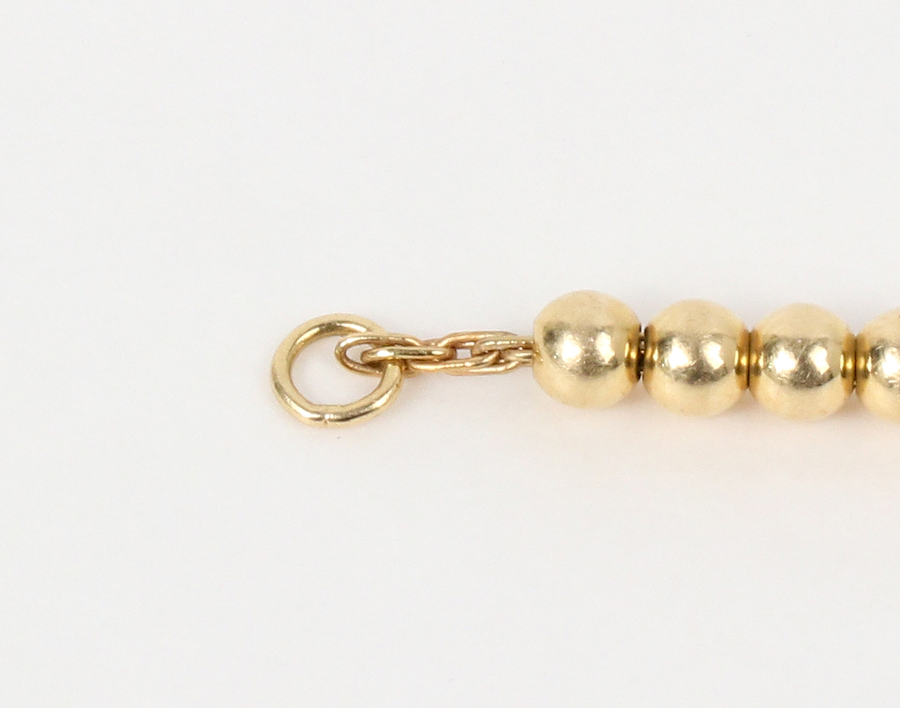 티파니앤코 리턴 투 티파니 미니 하트 태그 비드 브레이슬릿 옐로우골드